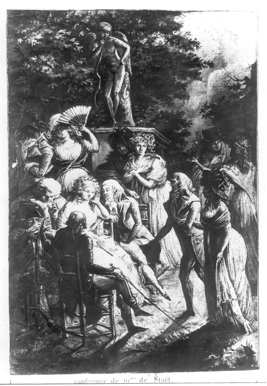 Találkozás Madame de Staellel (1766-1817) alkotó: Philibert Louis Debucourt