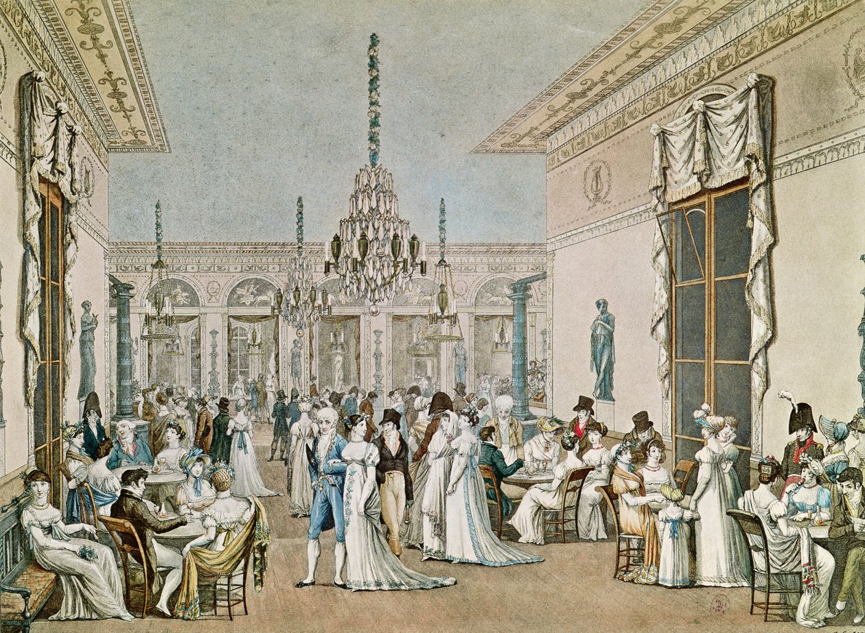 A Cafe Frascati 1807-ben (lásd még: 177420) alkotó: Philibert Louis Debucourt