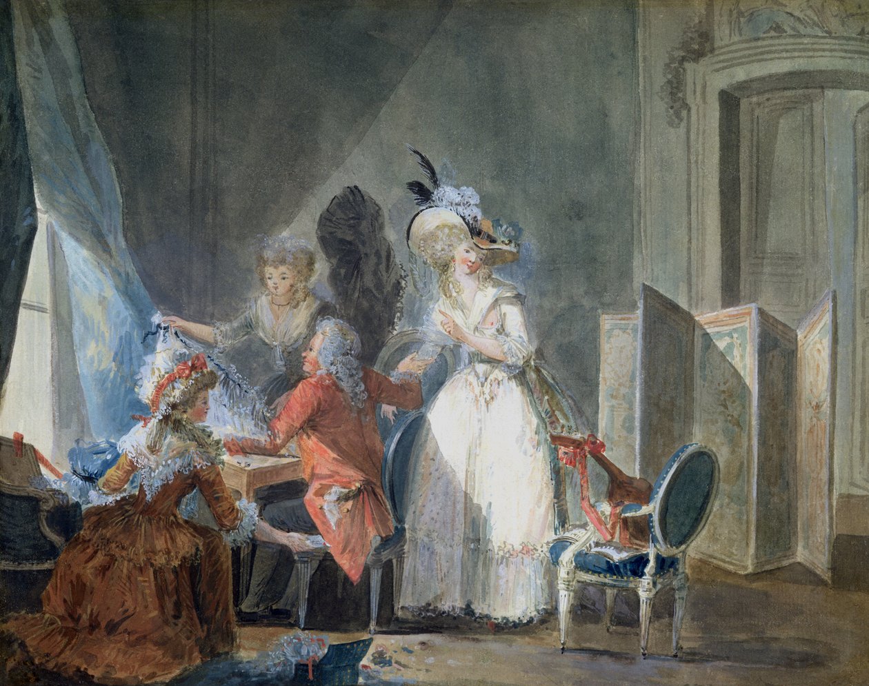 A divat eladó alkotó: Philibert Louis Debucourt