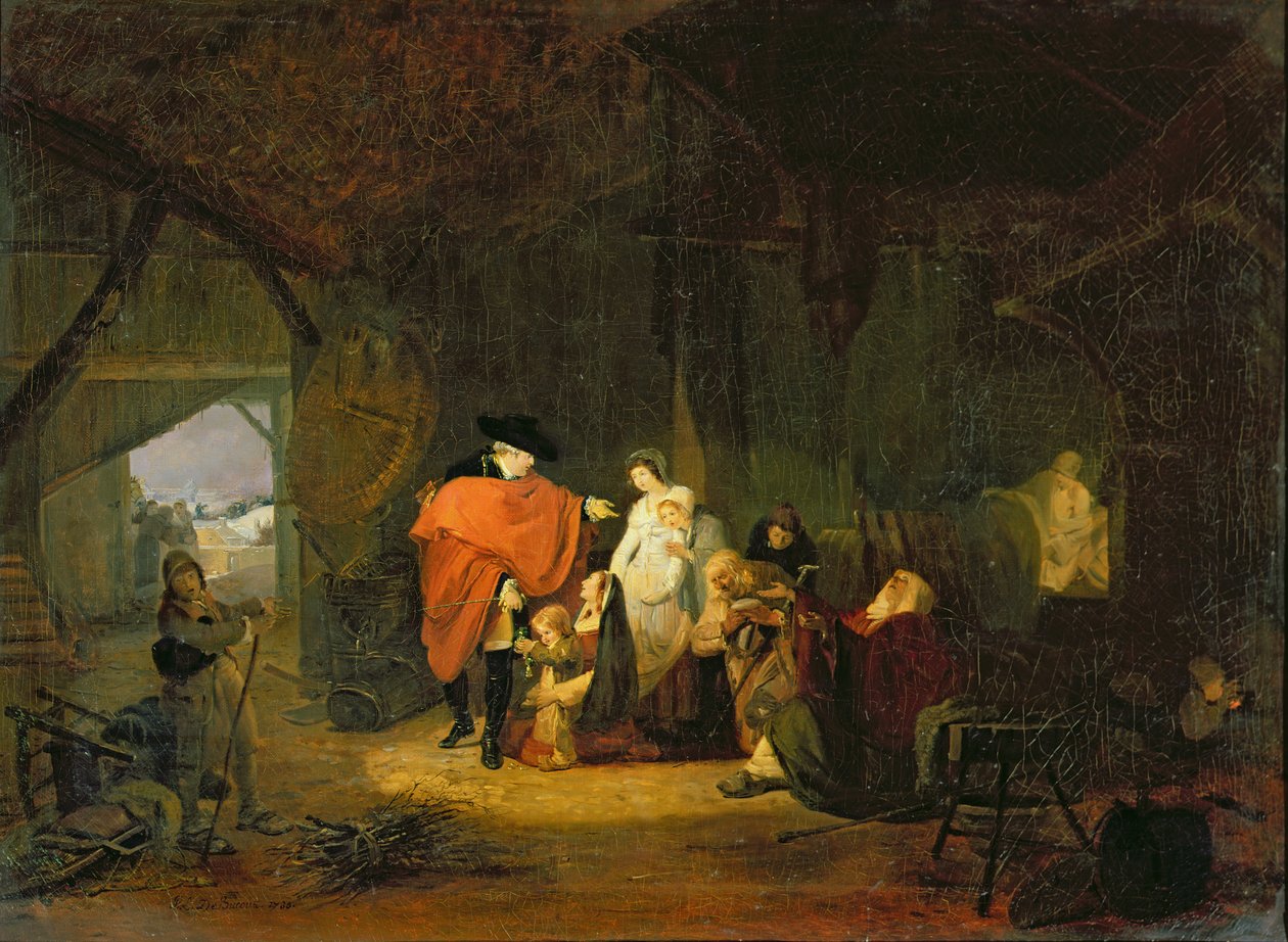 XVI. Lajos (1754-93) kedvessége 1784 telén, 1785 alkotó: Philibert Louis Debucourt