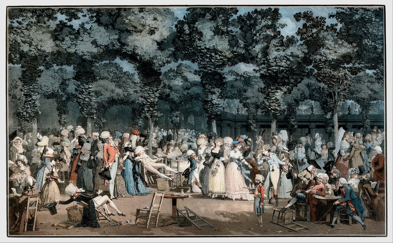 A nyilvános sétány alkotó: Philibert Louis Debucourt