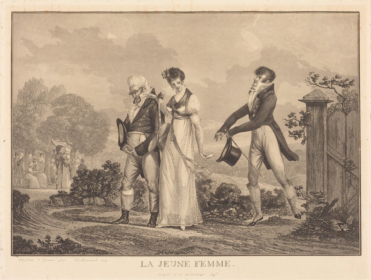 A fiatal nő alkotó: Philibert-Louis Debucourt