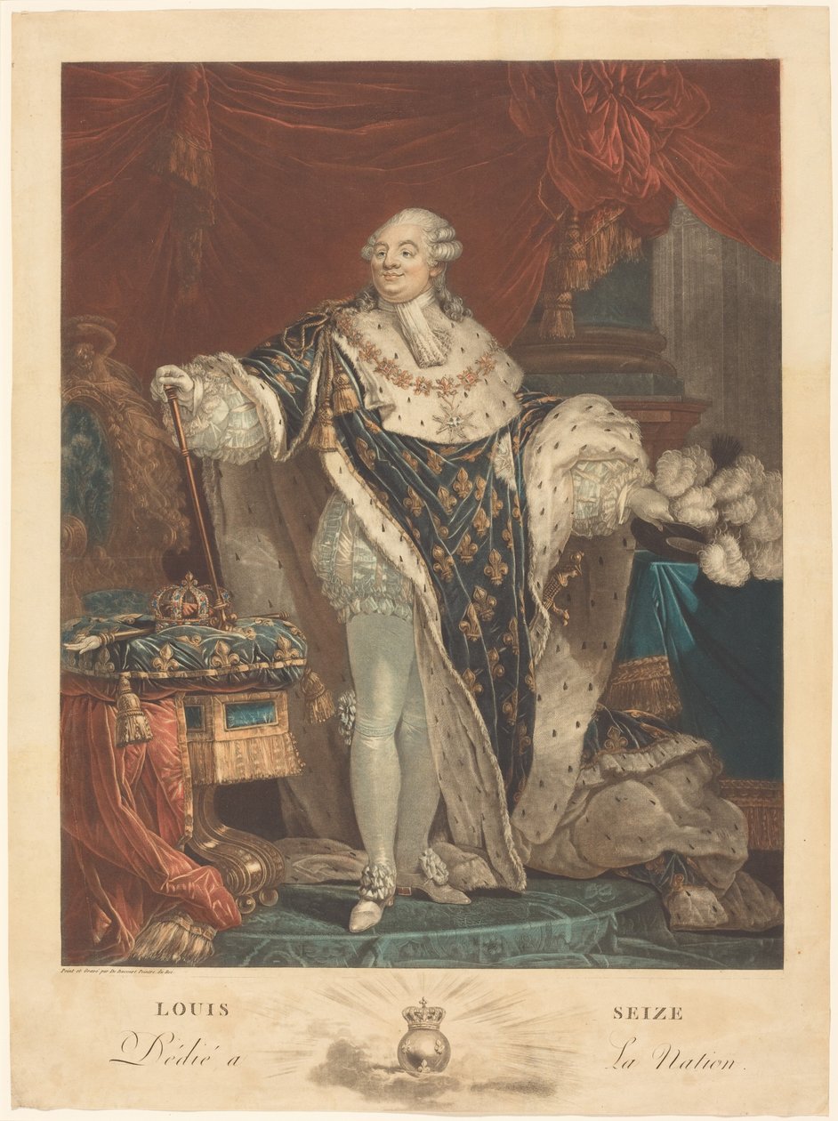 XVI. Lajos alkotó: Philibert-Louis Debucourt