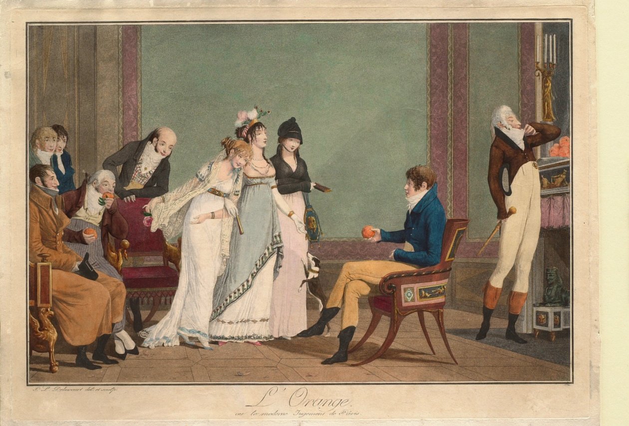 A narancs, avagy Párisz modern ítélete alkotó: Philibert-Louis Debucourt