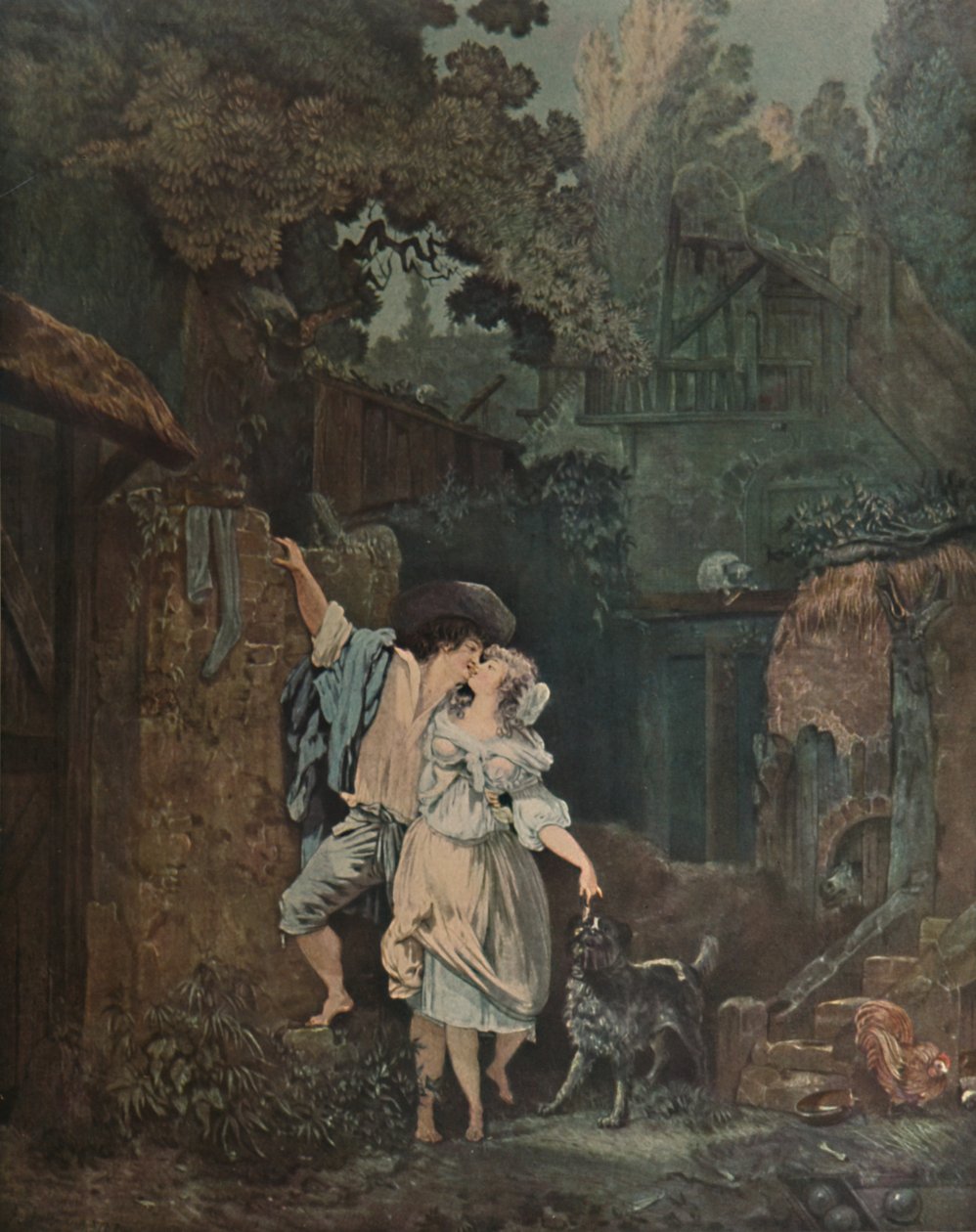 Az escalade, avagy The Odious Morning, 1787, 1913 alkotó: Philibert Louis Debucourt