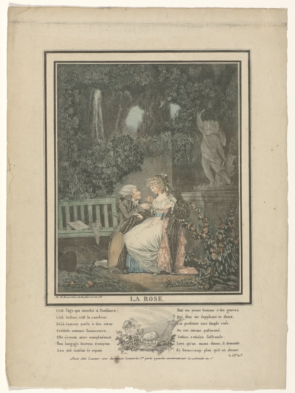 A rózsa, 1788 alkotó: Philibert Louis Debucourt