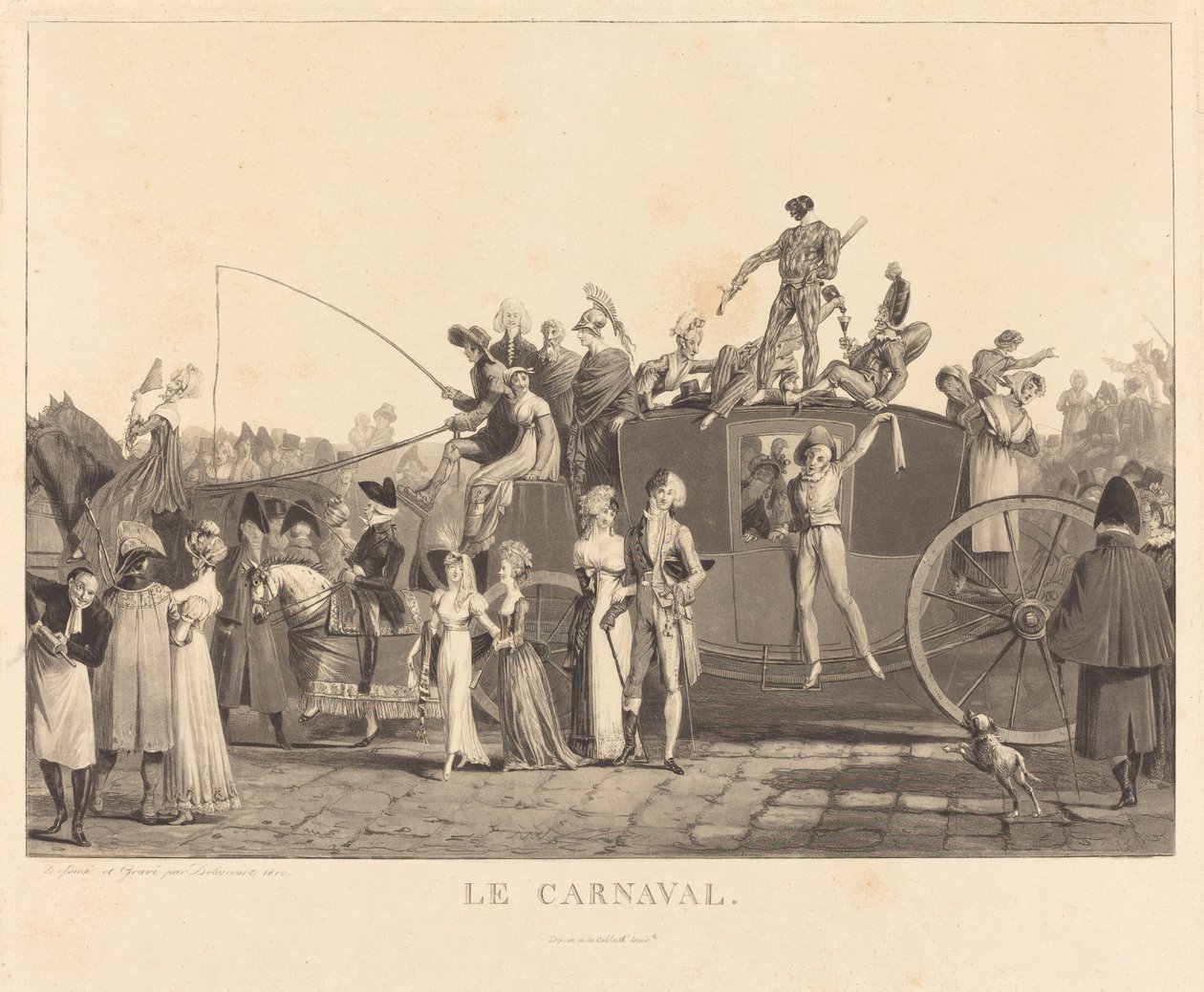 A karnevál alkotó: Philibert Louis Debucourt