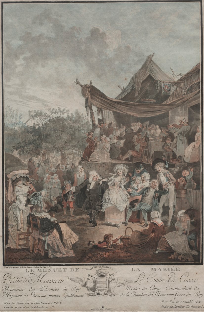 A menyasszony menüje, 1786. alkotó: Philibert Louis Debucourt