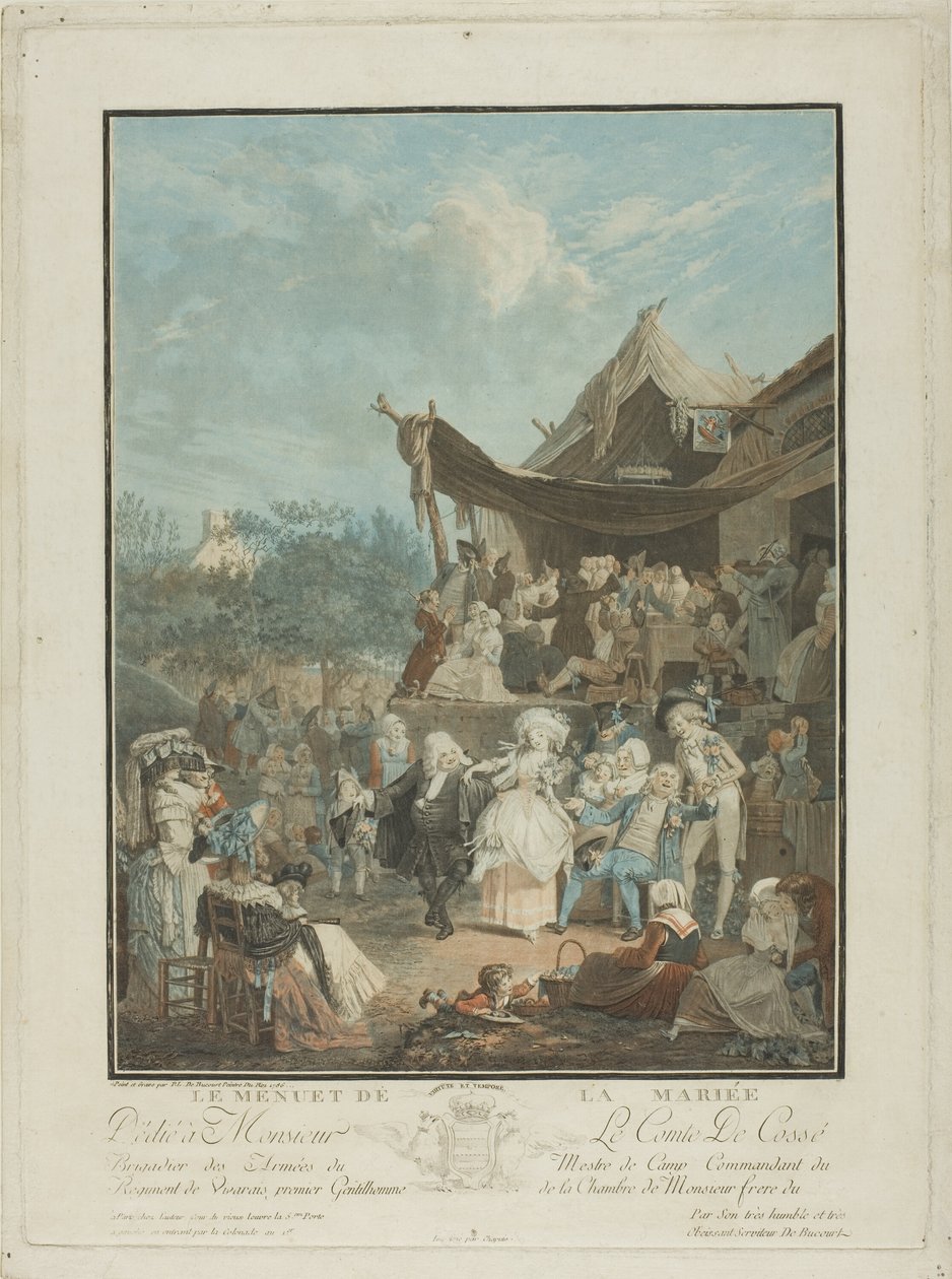 A menyasszony menüettje alkotó: Philibert Louis Debucourt