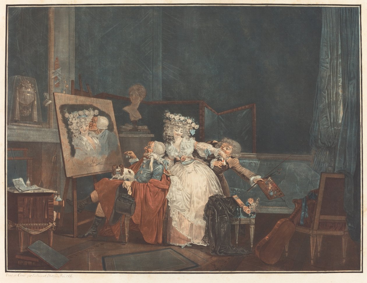 A két csók alkotó: Philibert Louis Debucourt