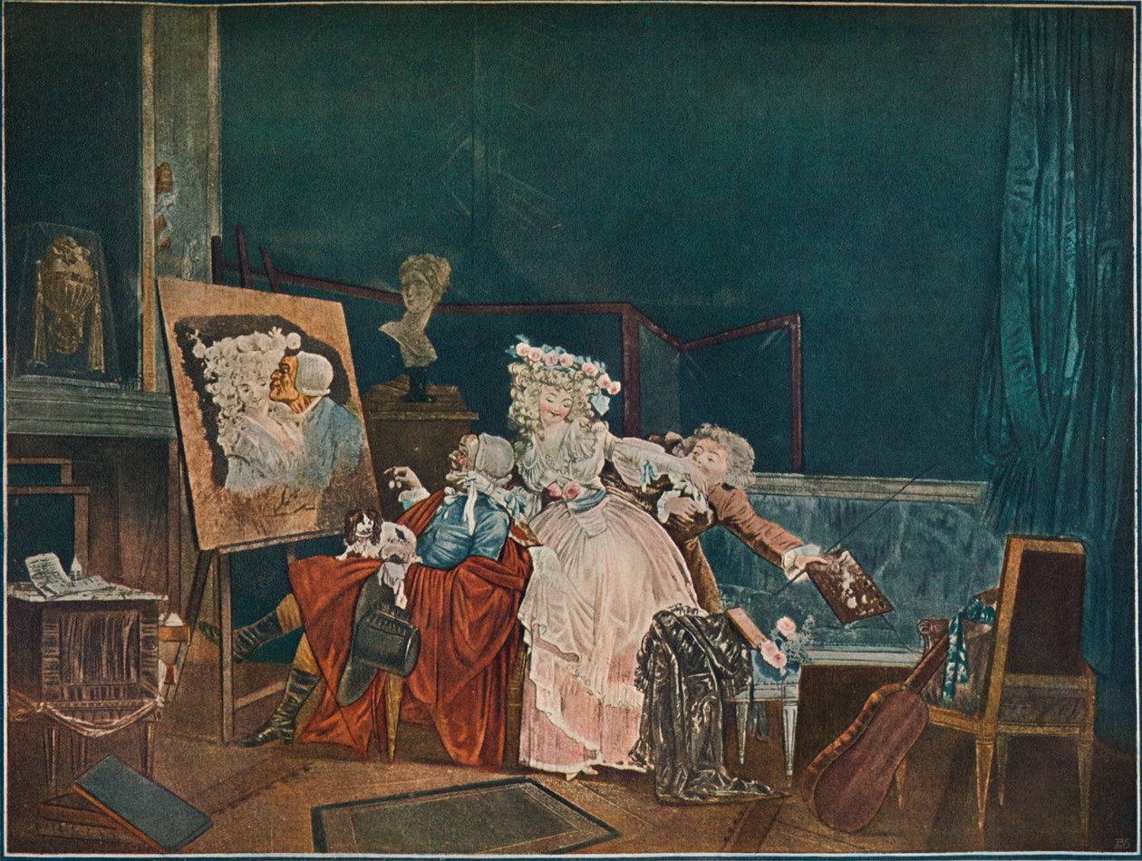 A két csók, 1786, 1902 alkotó: Philibert Louis Debucourt