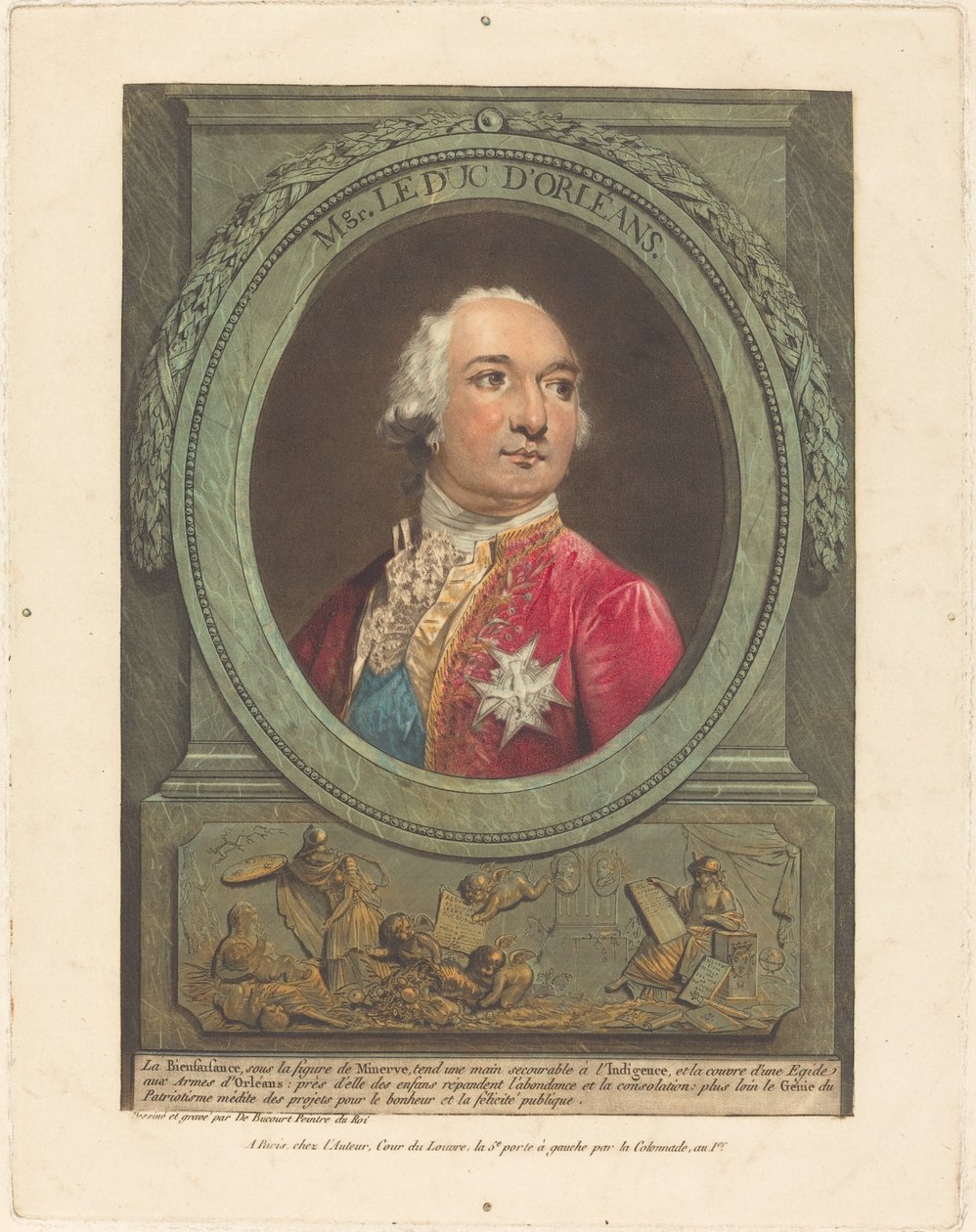 Msgr. Orléans hercege alkotó: Philibert Louis Debucourt
