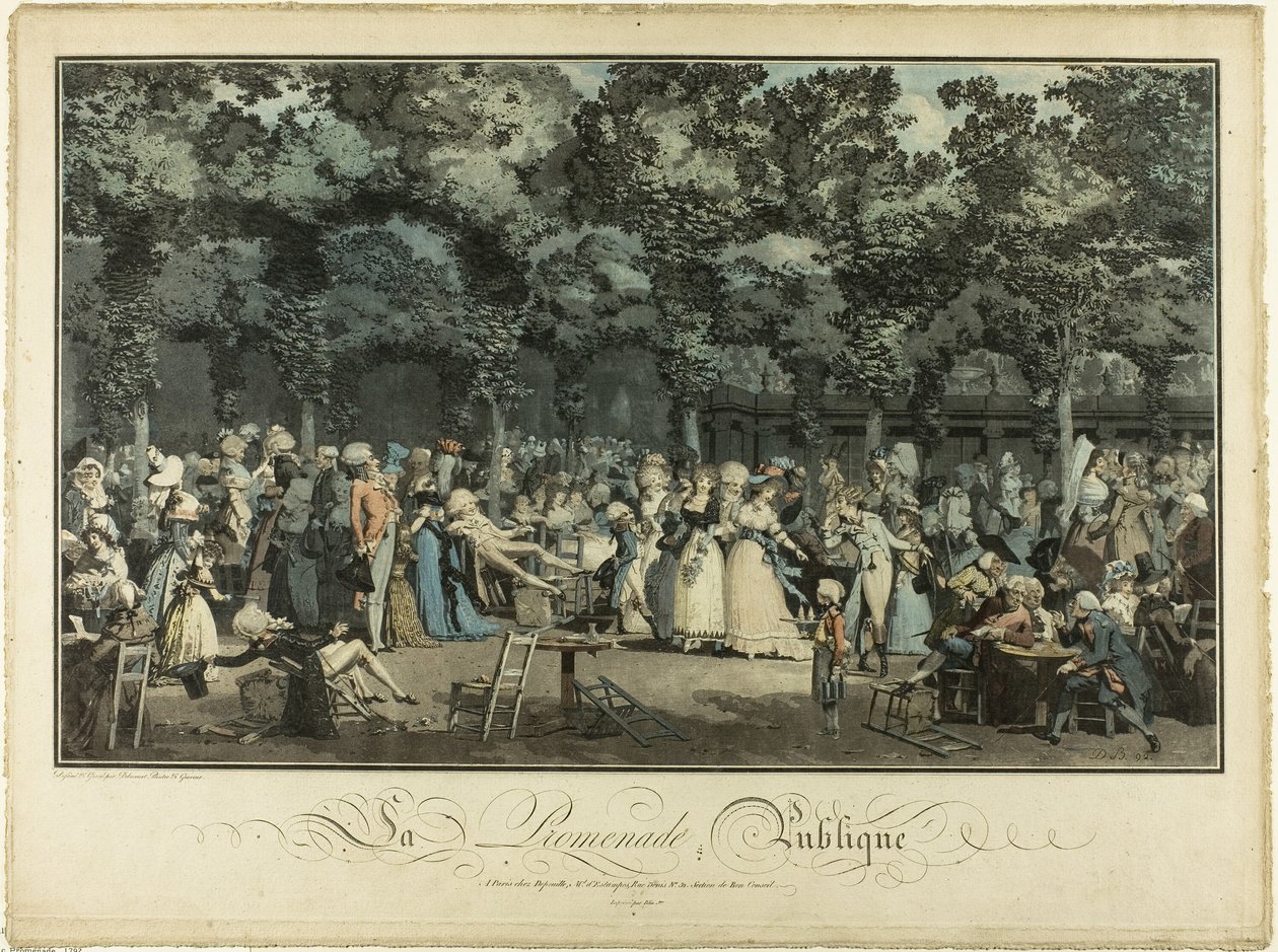 Nyilvános séta alkotó: Philibert Louis Debucourt