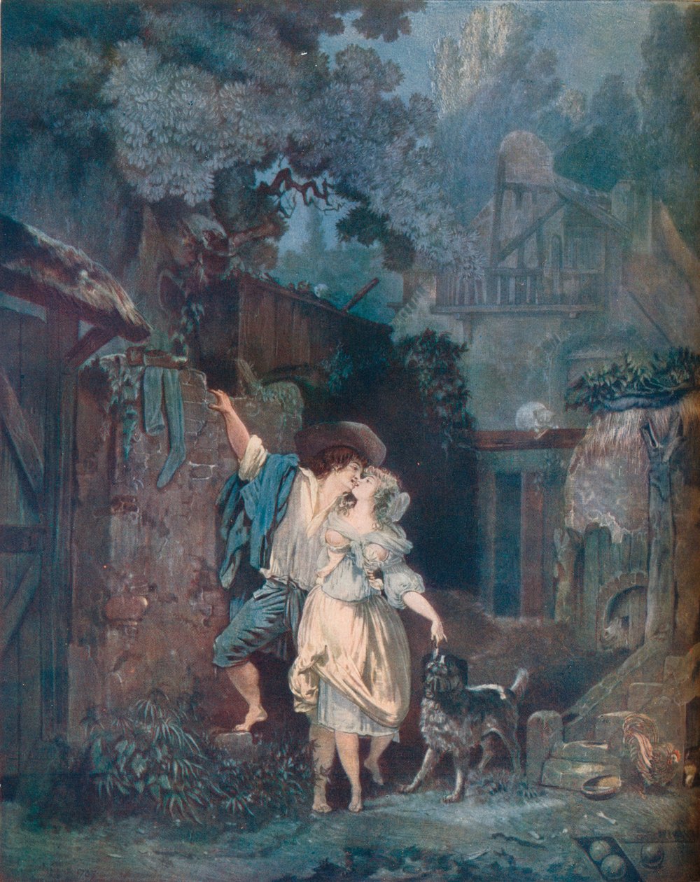 A felemelkedés vagy a reggeli búcsú Lescalade, ou les adieux du matin, 1787 alkotó: Philibert Louis Debucourt