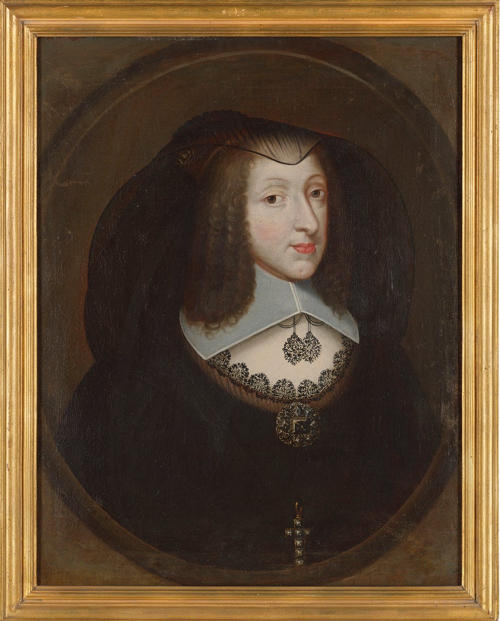 Christine Marie francia 1606-1663, Savoyai hercegnő özvegyi ruhában, kb. 1640. alkotó: Philibert Torret