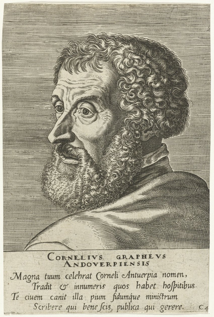 Cornelius Grapheus vésett portréja alkotó: Philip Galle