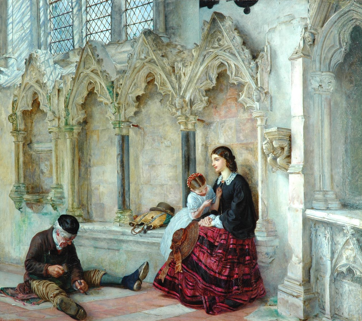 Az ember elindul a munkájához, 1859 alkotó: Philip Hermogenes Calderon