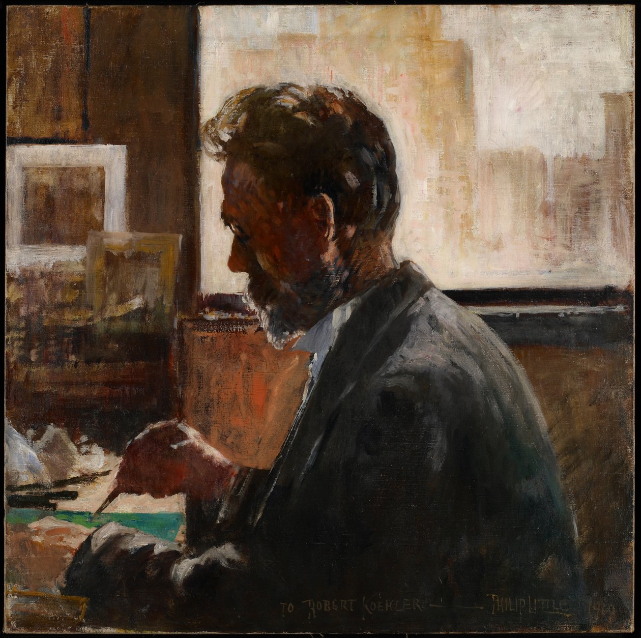 Robert Koehler portréja, 1910 alkotó: Philip Little