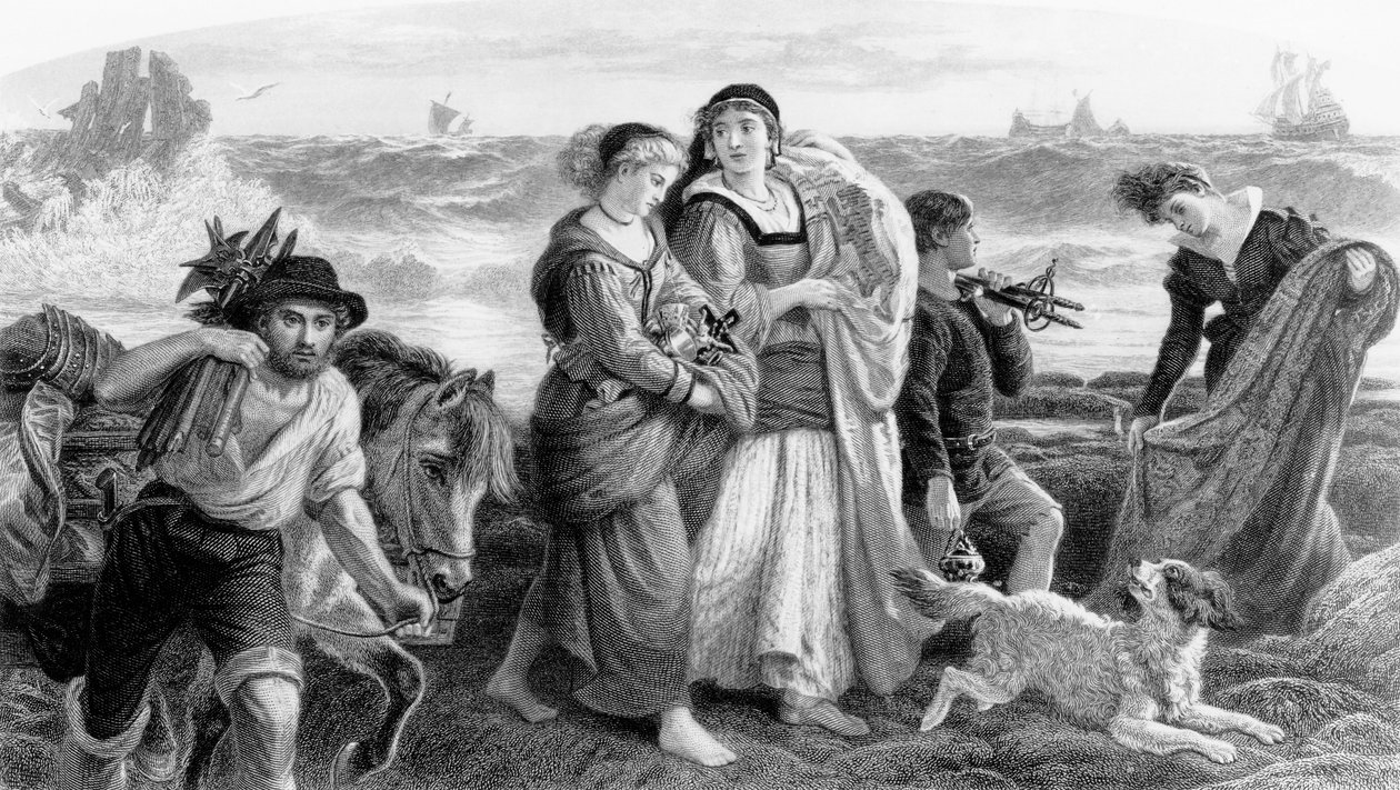 Drift Wreck from the Armada, print készítette C.H. Jeens, megjelent az Art Journal 1870-ben alkotó: Philip Richard Morris