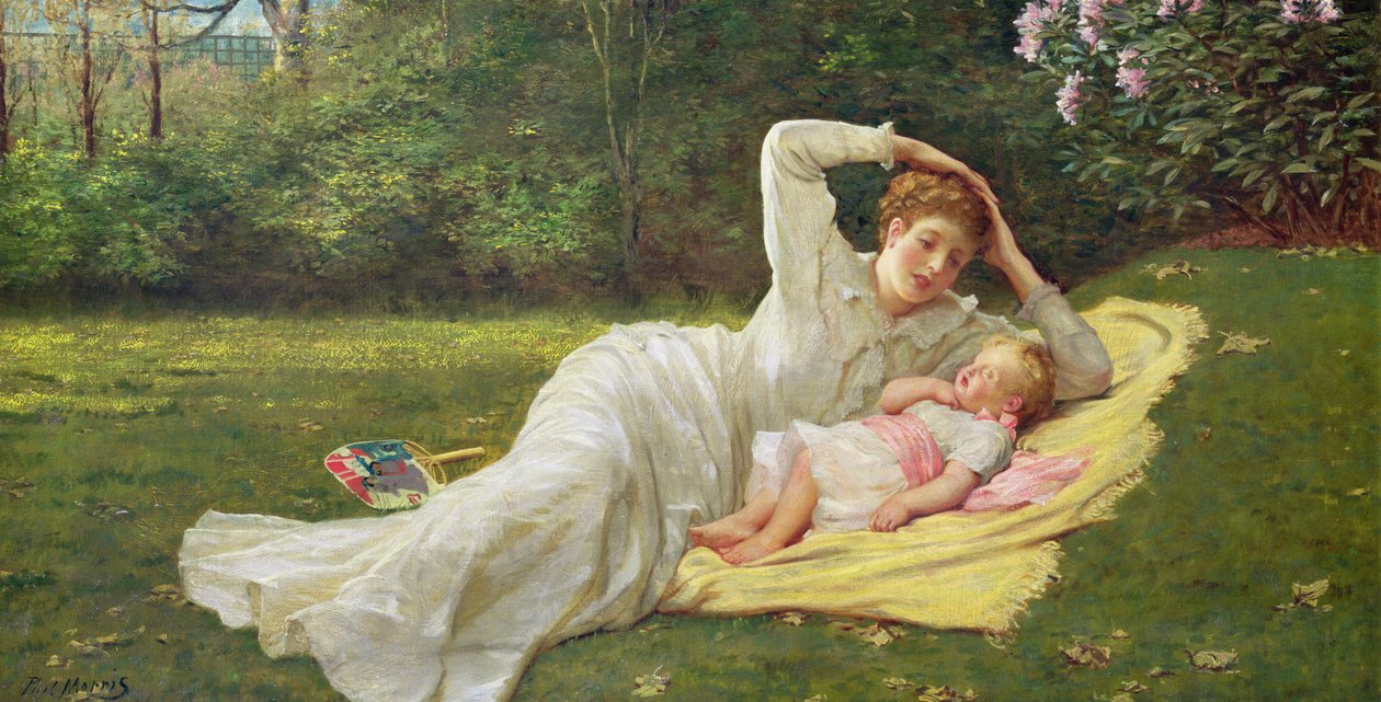 Az elsőszülött, 1875 körül alkotó: Philip Richard Morris