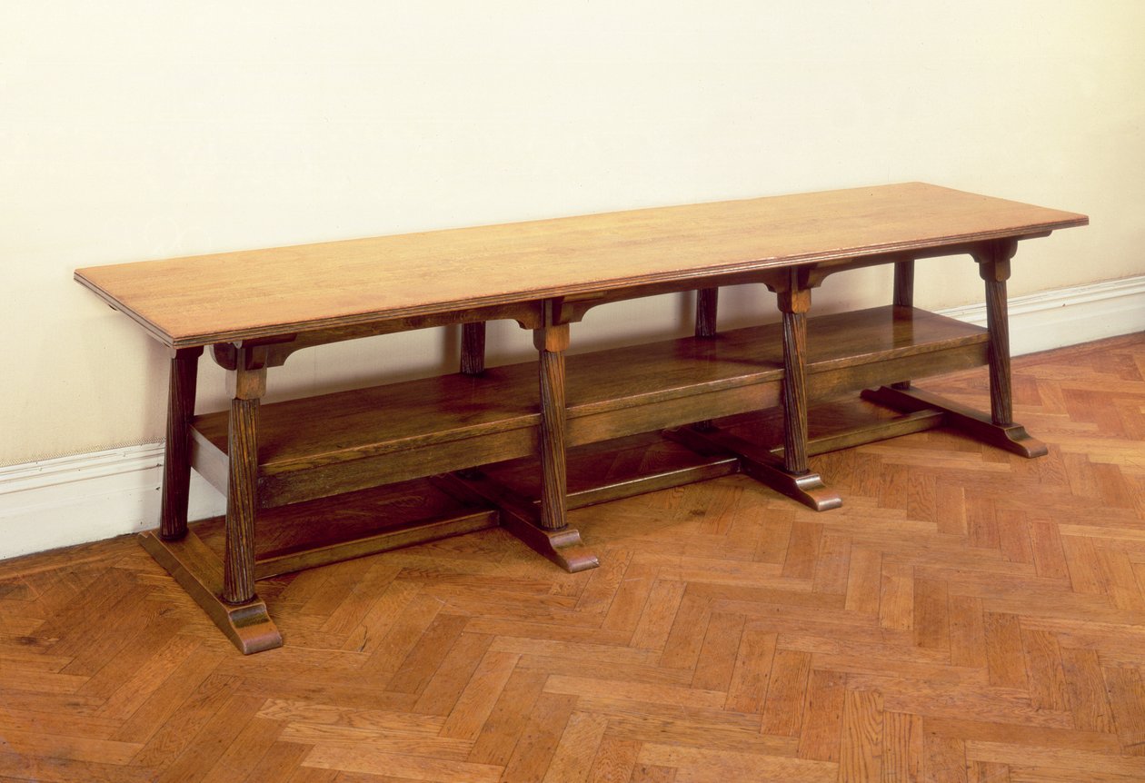 Előszoba asztal (mahagóni fa) alkotó: Philip Webb