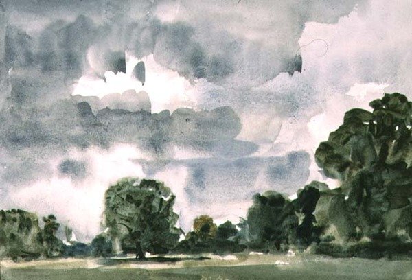 Haresfoot Park, Berkhampsted közelében, Hertfordshire, 1915 (wc, papír) alkotó: Philip Wilson Steer