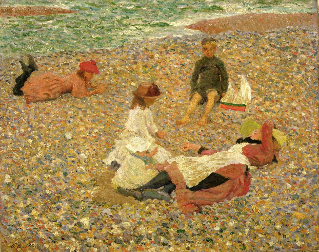 Knucklebones, Walberswick, 1888-89 alkotó: Philip Wilson Steer