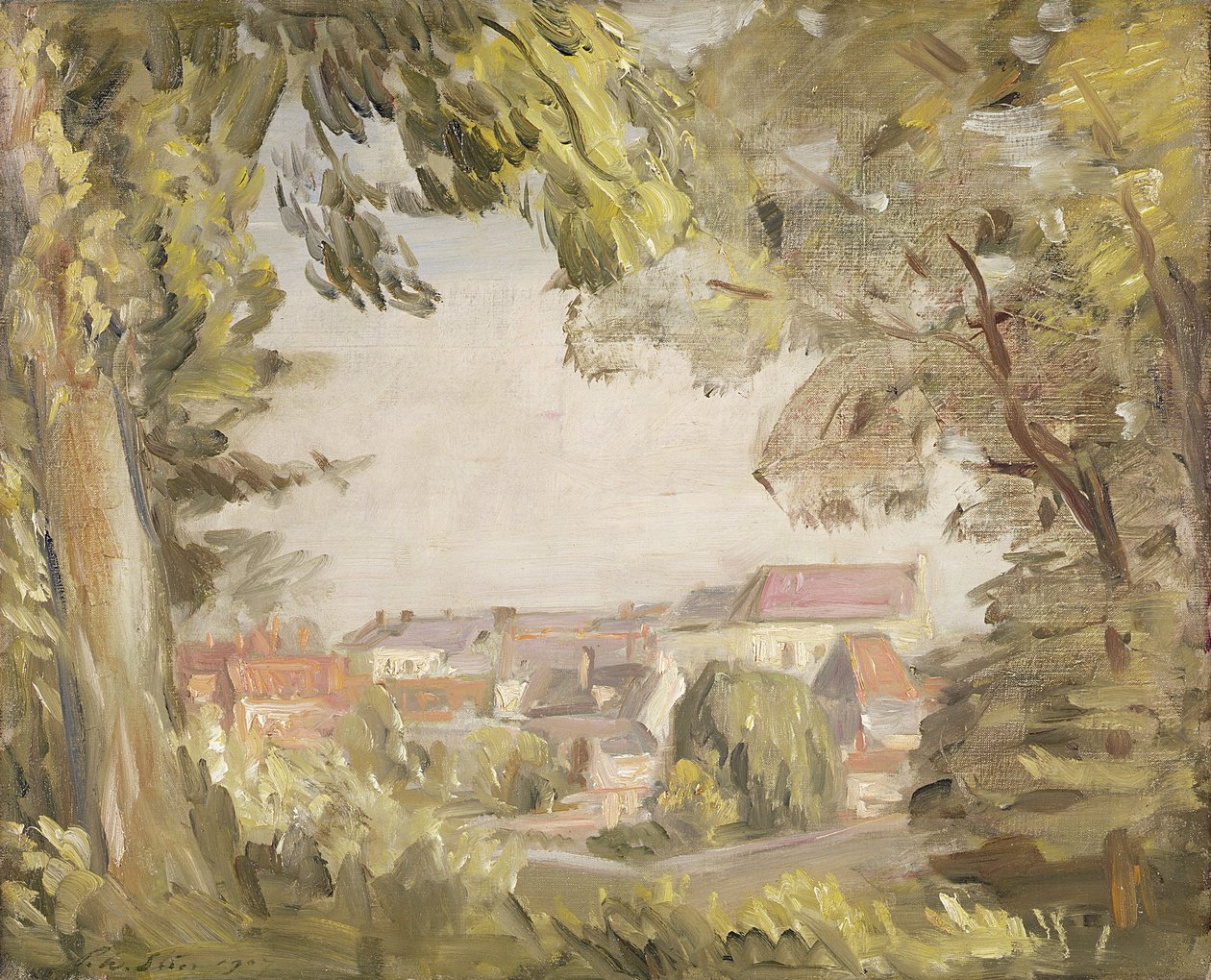 Montreuil a bástyákról, 1907 alkotó: Philip Wilson Steer