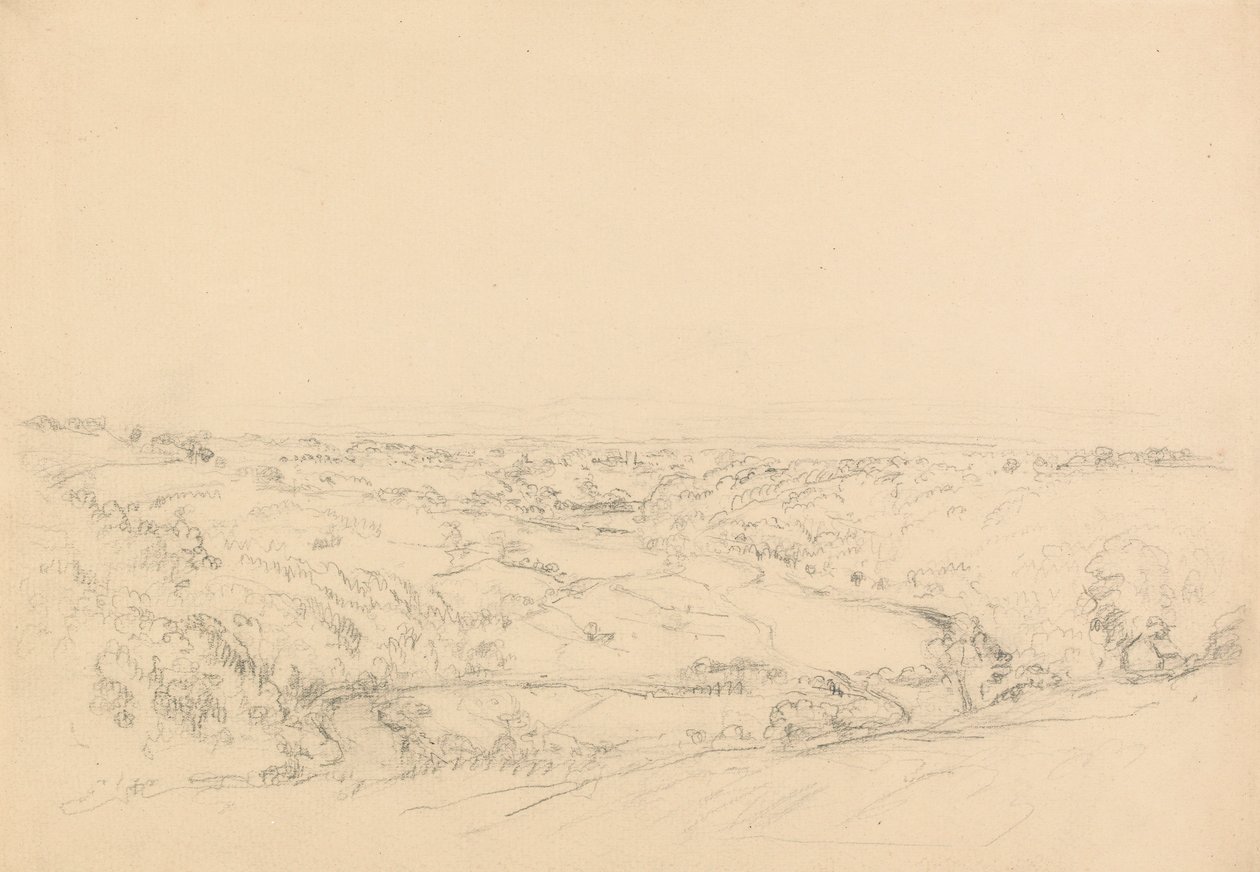 Richmond, Yorkshire (grafit papíron) alkotó: Philip Wilson Steer