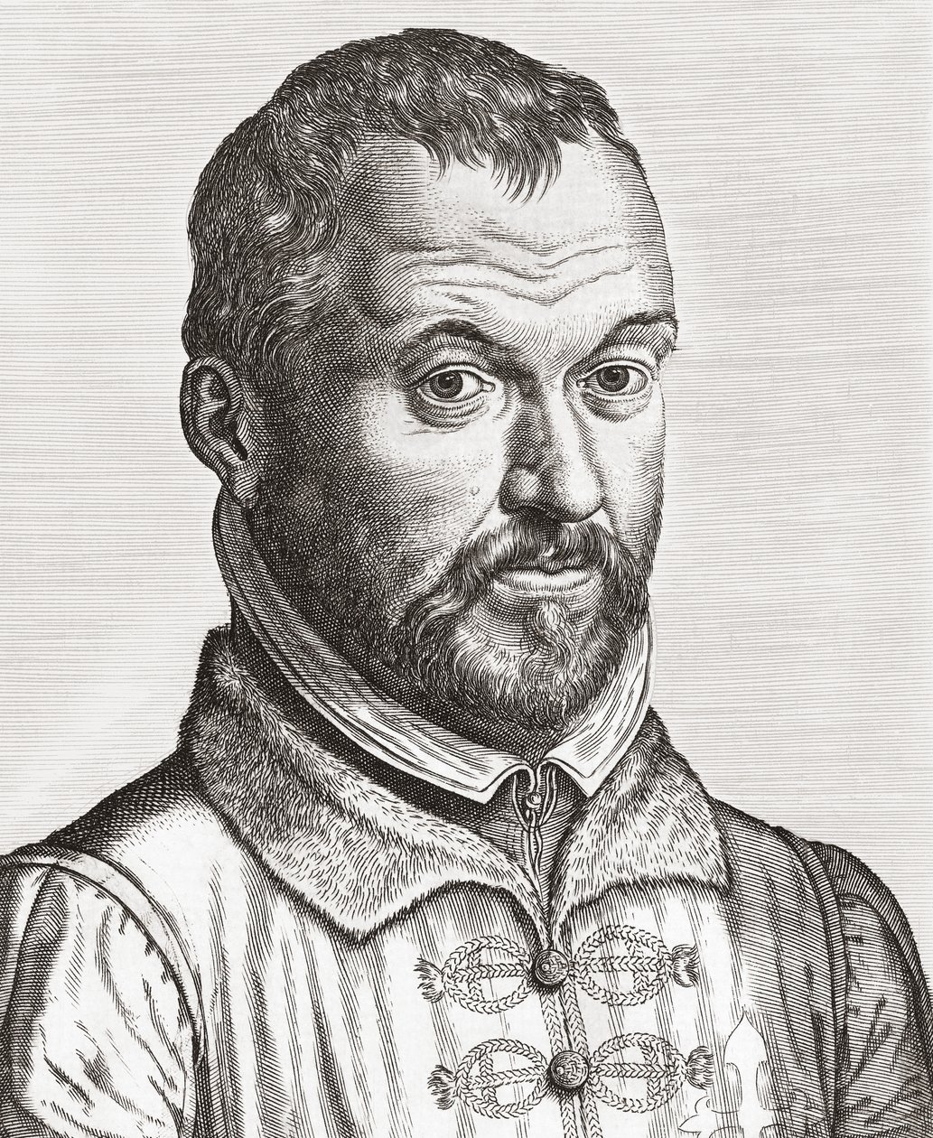 Benito Arias Montano. Portré. (nyomtatás) alkotó: Philip (after) Galle