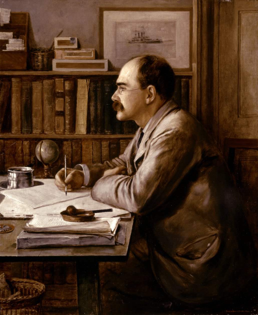 Rudyard KIPLING, Portré 1899 (olaj, vászon) alkotó: Philip Burne-Jones
