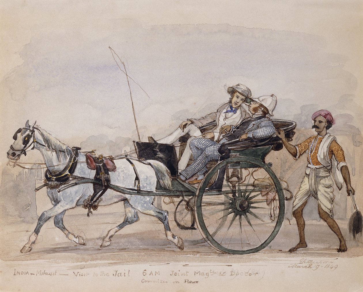 Látogatás a börtönben, 1849 alkotó: Philip Charles Trench