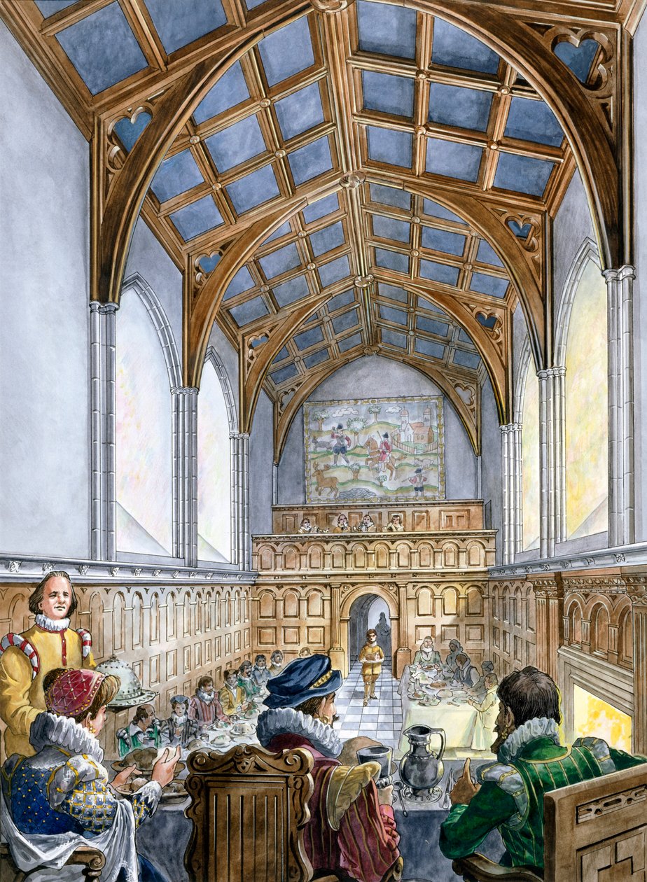 Nagyterem, Old Wardour kastély, 16. század c1995-c1999. alkotó: Philip Corke