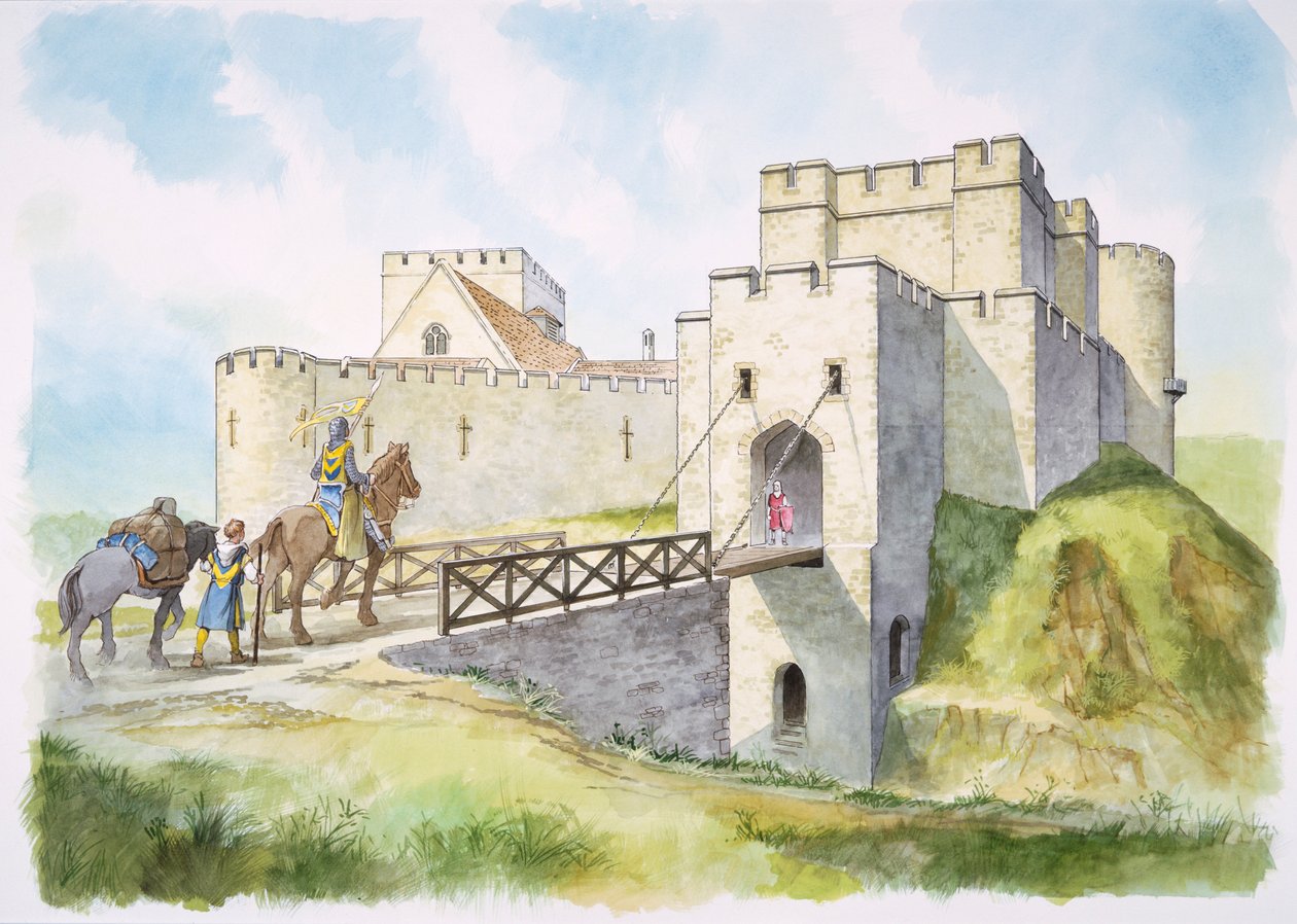 Helmsley kastély, North Yorkshire, 13. század, 1990-2010 alkotó: Philip Corke
