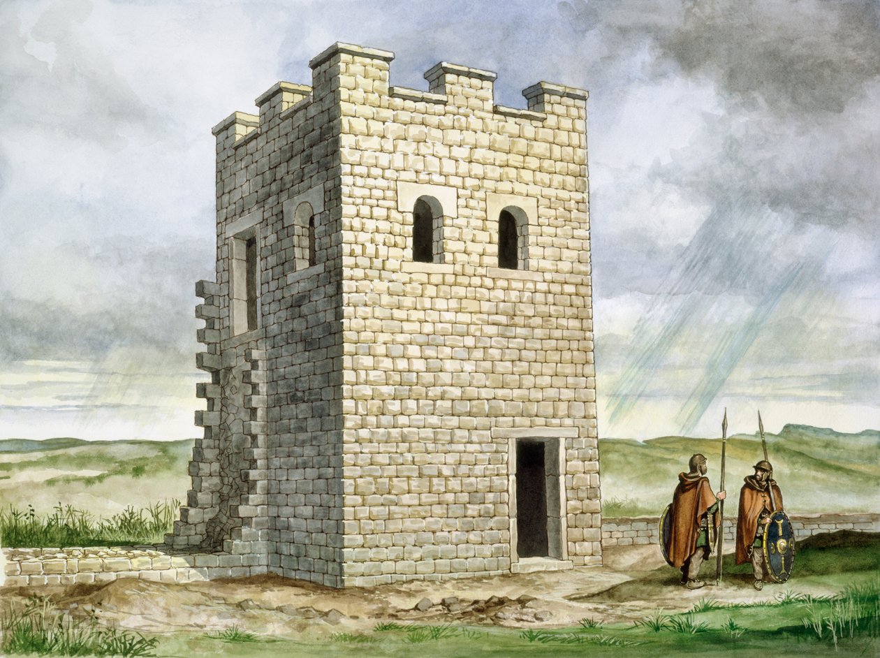 Torony 36b Housesteads Római erőd, 2. század, 1990-2010 alkotó: Philip Corke