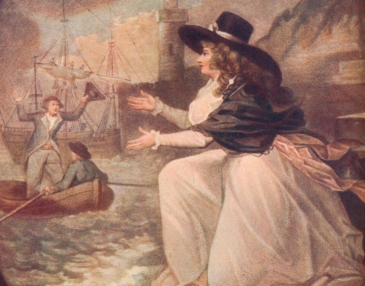 Kölcsönös öröm, avagy a hajó a kikötőben, c1788, 1906 alkotó: Philip Dawe