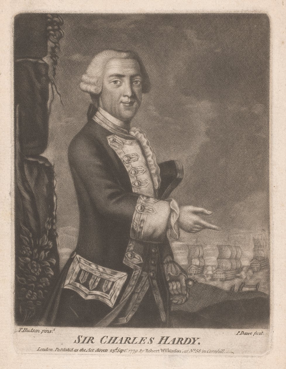 Sir Charles Hardy alkotó: Philip Dawe