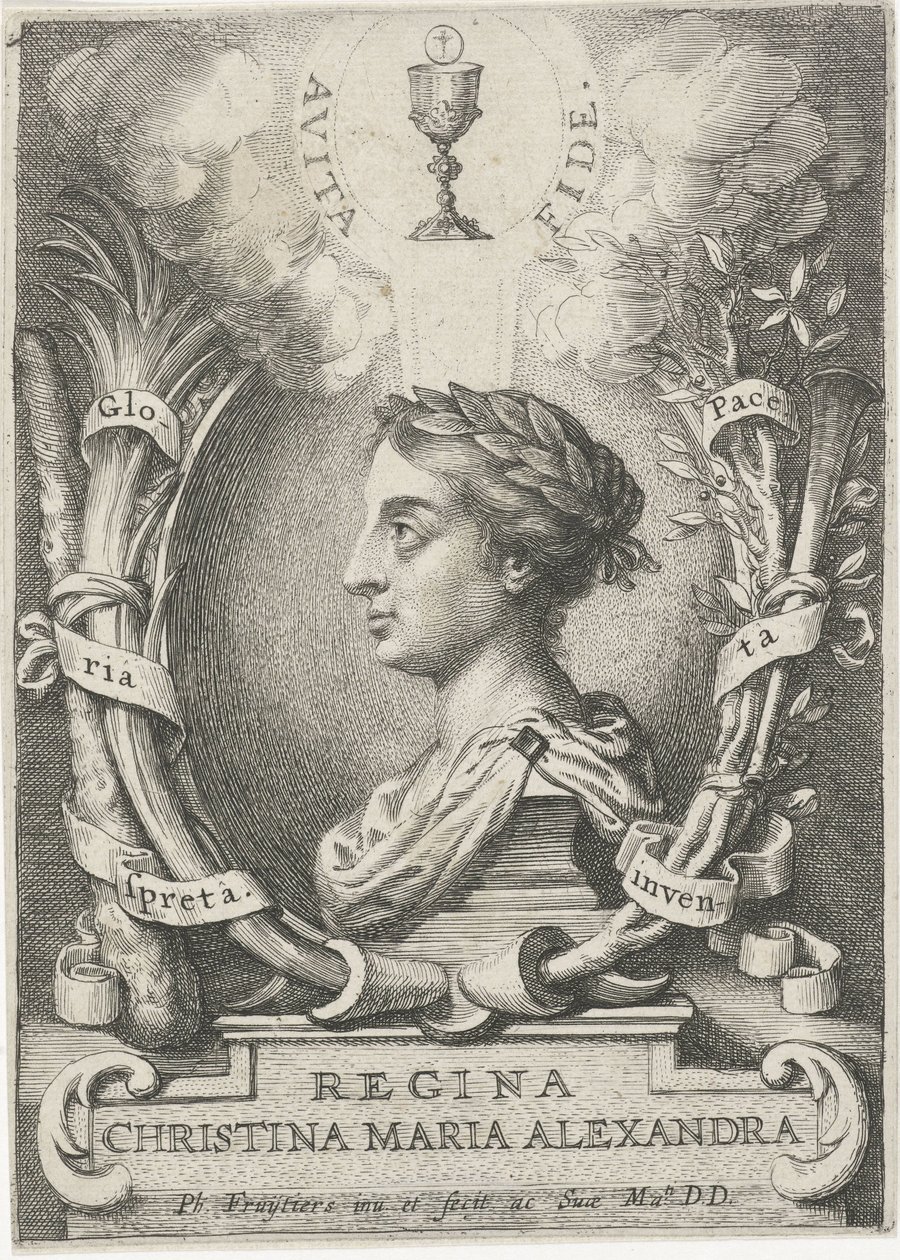 Krisztina, Svéd királynő portréja alkotó: Philip Fruytiers