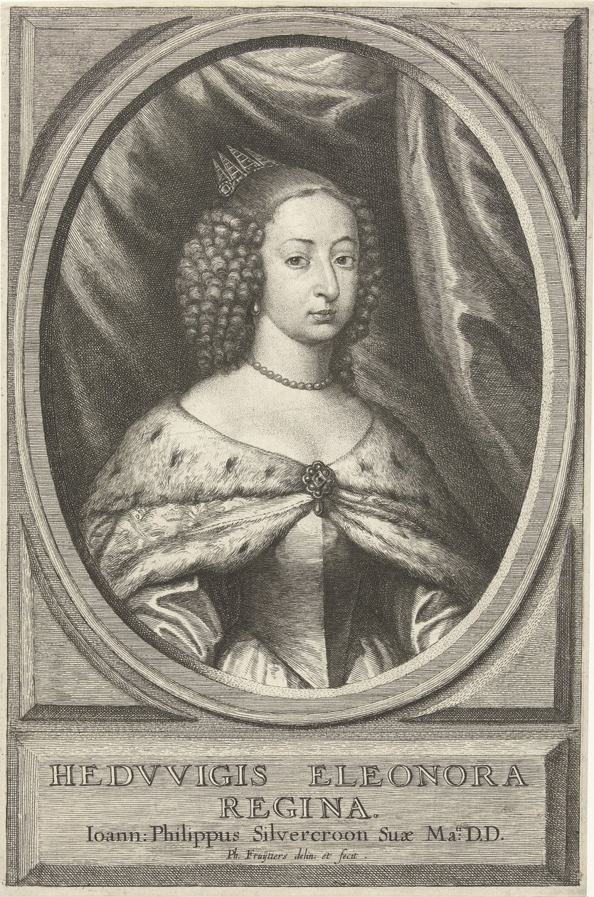 Hedwig Eleonóra, Svédország királynőjének portréja alkotó: Philip Fruytiers