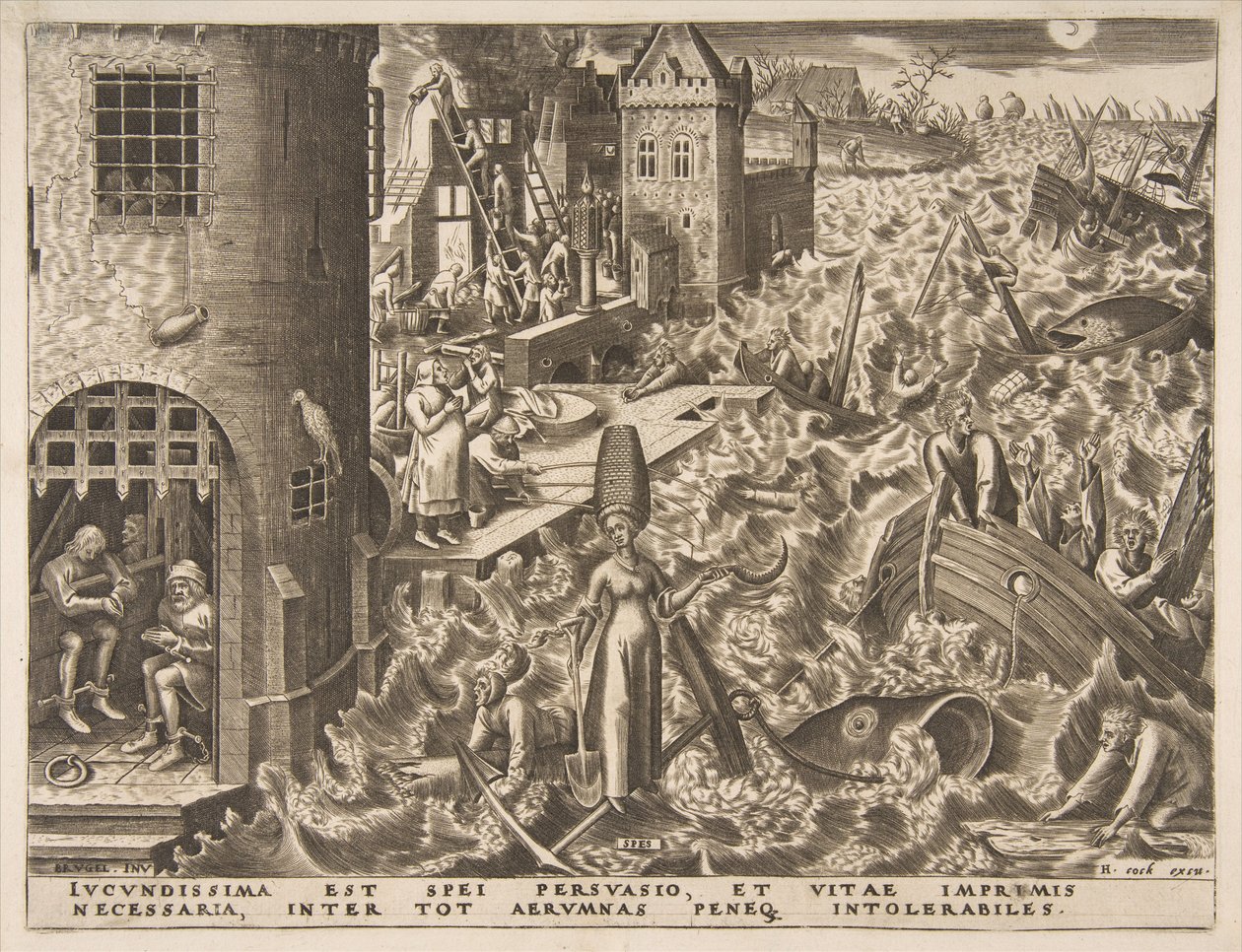 Hope Spes az Erények című sorozatból, 1559-60. alkotó: Philip Galle