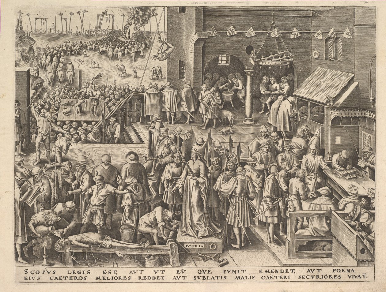 Justicia Justicia az erényekből, kb. 1559-60. alkotó: Philip Galle