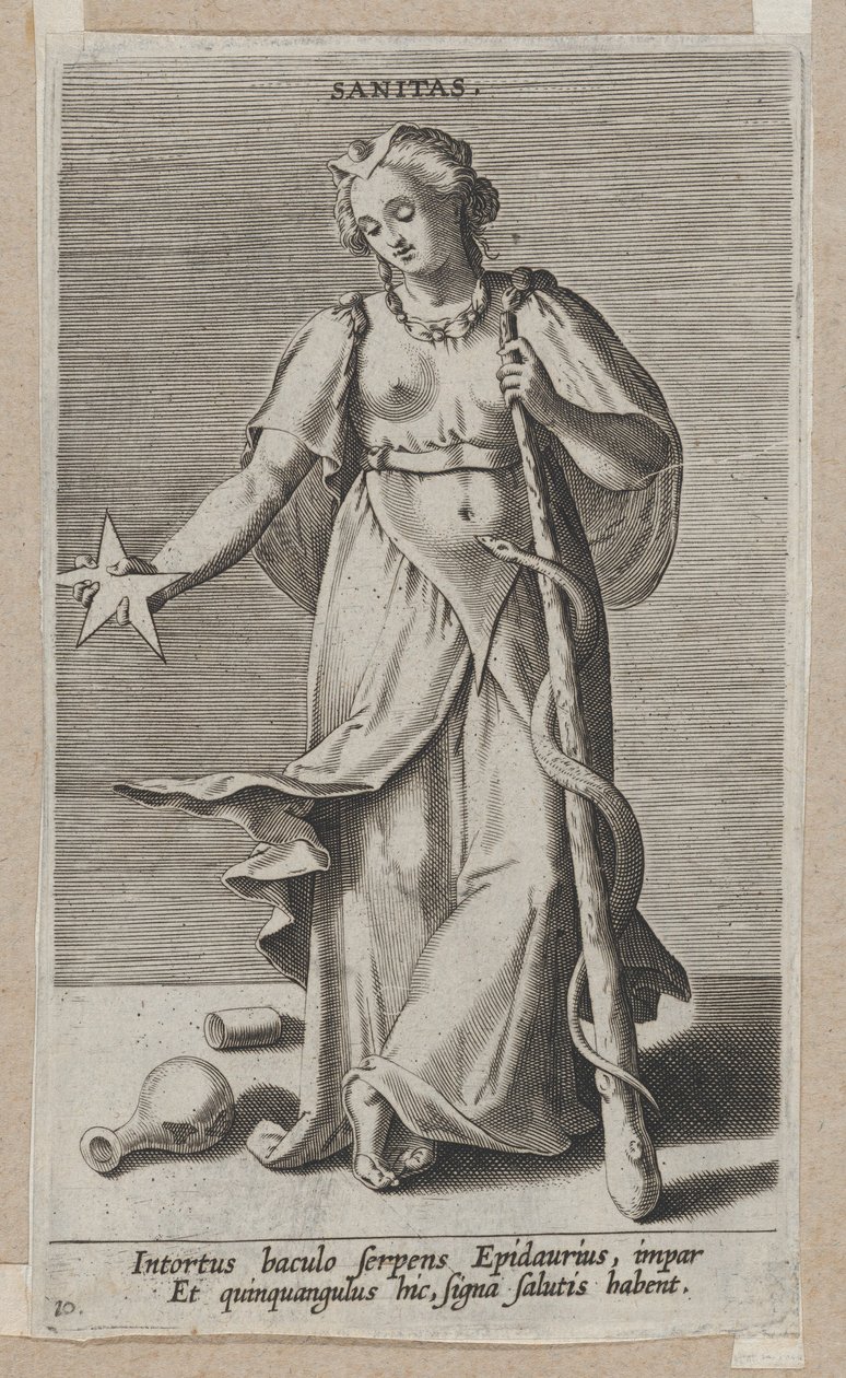 Sanitas, a Prosopographia-tól, kb. 1585-90., kb. 1585-90. alkotó: Philip Galle