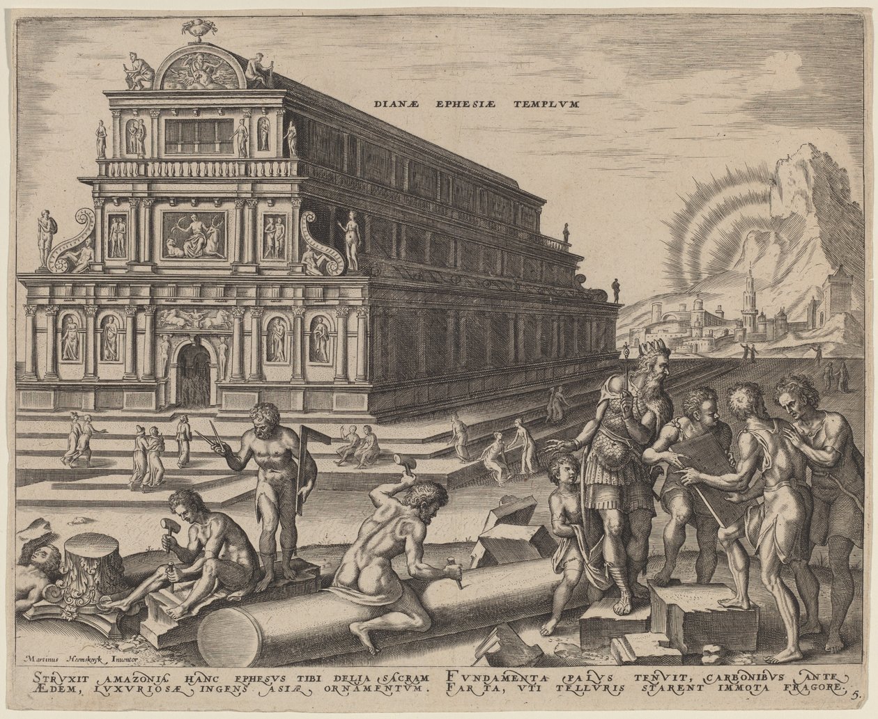 Diana temploma Efézusban alkotó: Philip Galle, after Maerten van Heemskerck