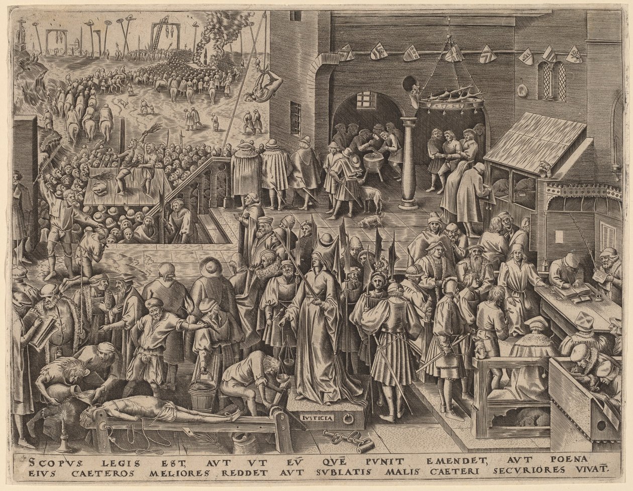 Igazságszolgáltatás alkotó: Philip Galle after Pieter Bruegel the Elder