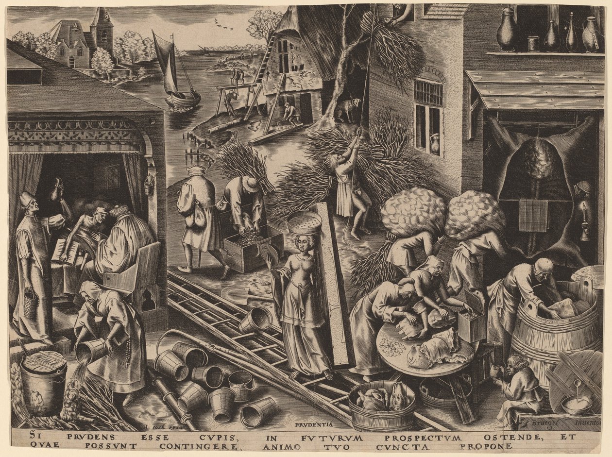 Óvatosság alkotó: Philip Galle after Pieter Bruegel the Elder