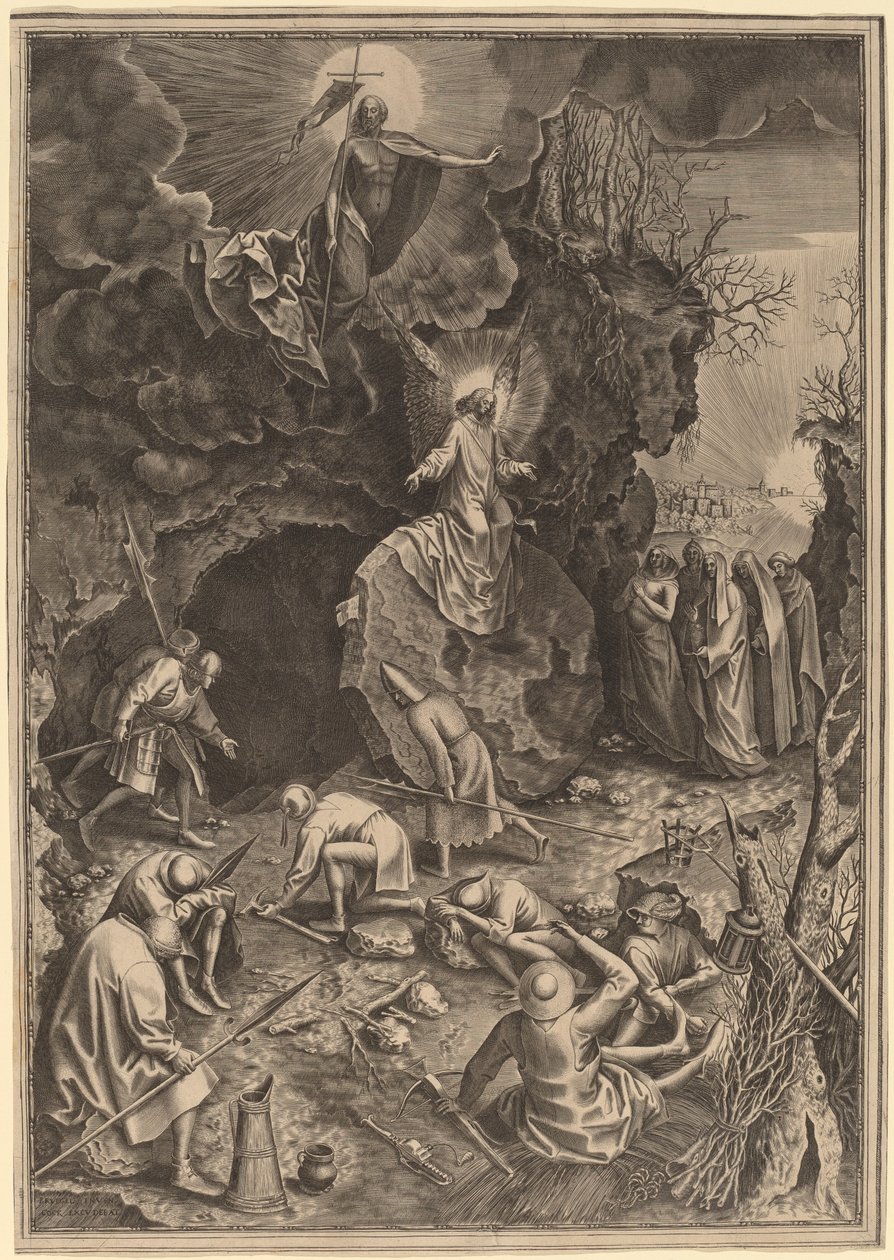 A Feltámadás alkotó: Philip Galle after Pieter Bruegel the Elder