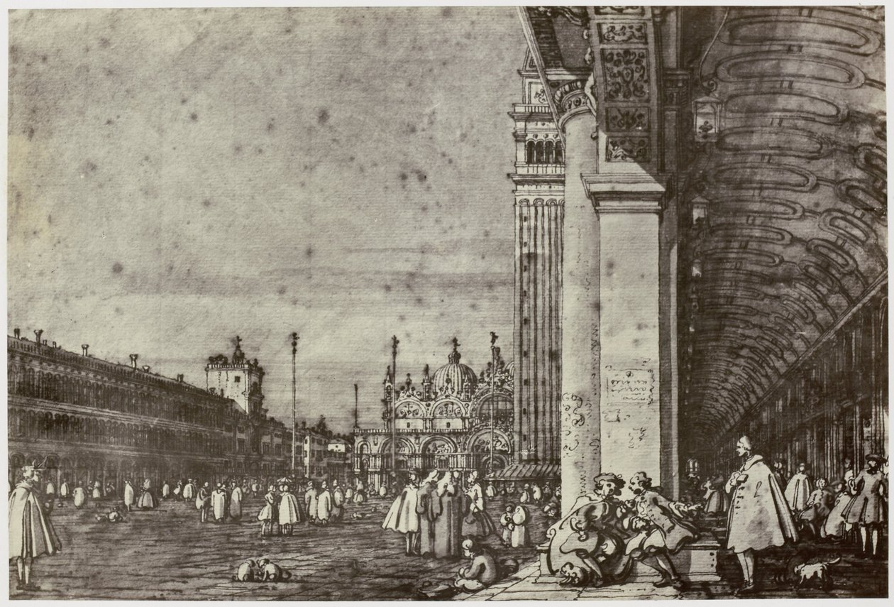 Canaletto, Piazza di San Marco alkotó: Philip Henry Delamotte