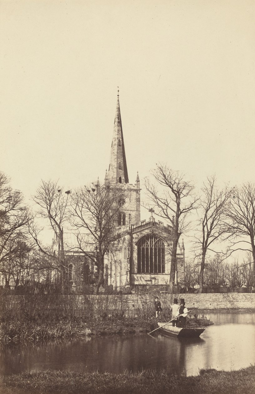 Templom a folyópartról, 1850-es évek. alkotó: Philip Henry Delamotte