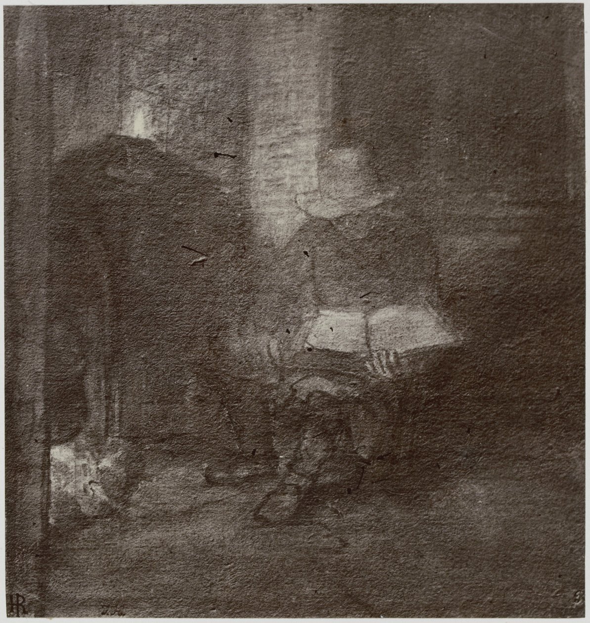 Rembrandt: Egy öreg ember, aki olvas alkotó: Philip Henry Delamotte