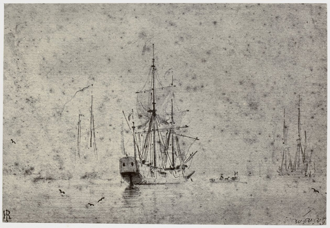 Willem van der Velde, Szállítás alkotó: Philip Henry Delamotte